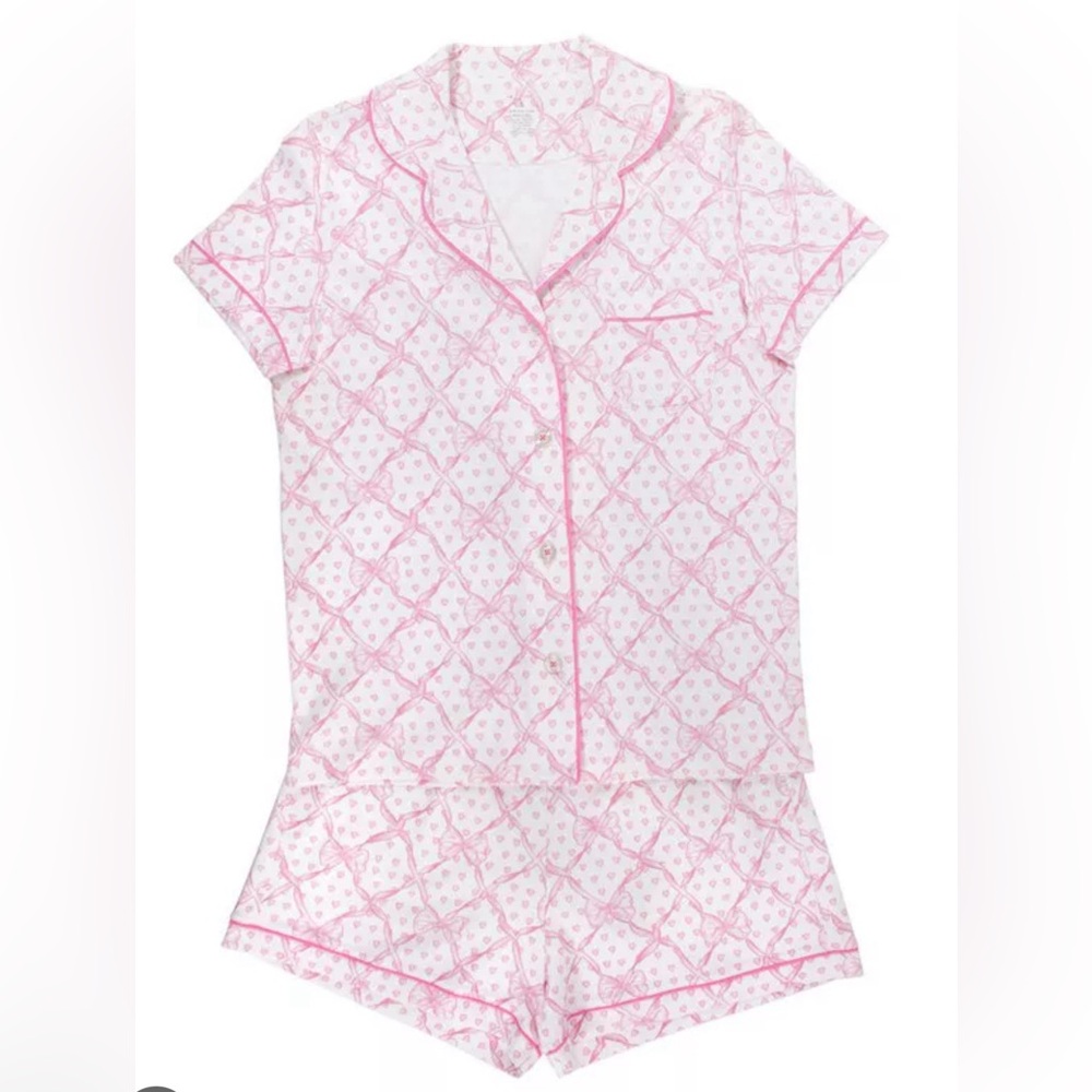 Roller Rabbit x Loveshackfancy baby bow hearts women’s pajama set (Medium)
